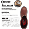 thumbnail image 4 of RockRooster 11 inch Steel Toe Puncture Resistant Electrical Hazard Protection Waterproof Men's Pull-On Work Boots, 4 of 8