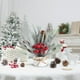thumbnail image 5 of Mini árbol de Navidad decorativo de escritorio con bayas y piñas artificiales para sala de estar o dormitorio. Ambiente navideño. 1 unidad. 30 × 24 × 7,8 cm. Rkxzt, 5 of 9