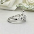 thumbnail image 6 of HeartsAndYou 1.5ct Engagement Ring for Women Baguette Cut Moissanite Cluster Unique 18k White Gold Over Silver, 6 of 9