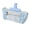 Light Blue, variant on Minimalist Cute Double Butterfly Star Transparent Window Pencil Case, Large Capacity Stain Resistant Wearproof Pen Bag, Portable Stationery Organizer For Daily Office And Travel Storage-（Purple）