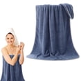 thumbnail image 7 of Coral Fleece Bath Sheet Cozival Oversized Coral Fleece Bath Sheet - Extra Large 70X140Cm Plush Towel for Adults, Ultra Soft and Highly Absorbent, Thick and Cozy for Bathroom, Shower, and Spa Use, B, 7 of 7