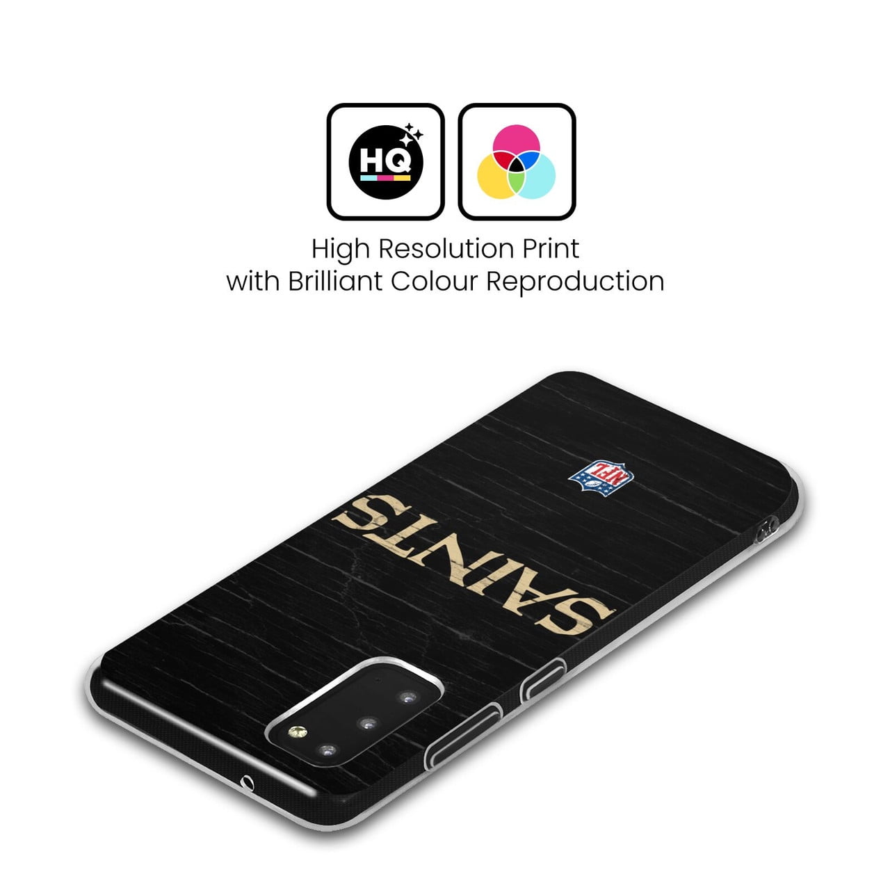 Head Case Designs NFL New Orleans Saints Logo Distressed Look Soft Gel Case for Samsung Galaxy S23 FE 5G