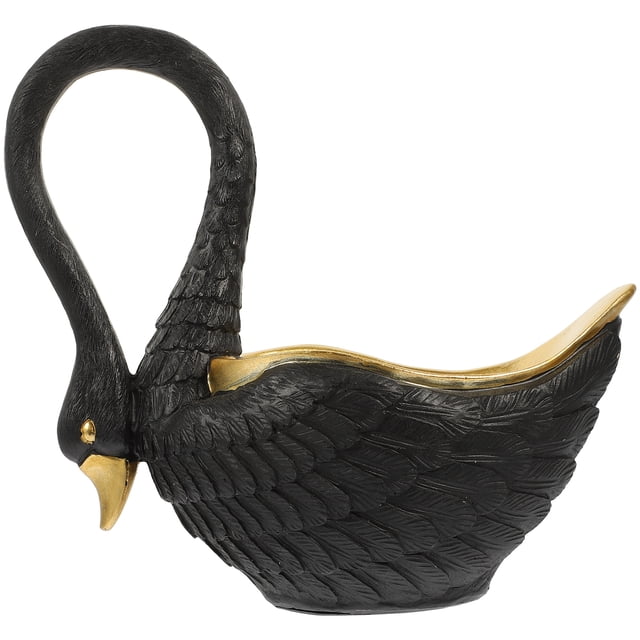 Shisuyan Porte-Clés Décoratif en Résine en Forme de Cygne pour Bibelot, Plateau, Anneau, Rangement