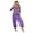 Purple, variant on Eandarui Women's Belly Dance Outfit Performance Bollywood Indian Dancing Costume Crop Purple One Size