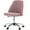Pink, variant on MCQ Office Desk Chair,Armless Office Chair,Modern Adjustable Rolling Vanity Swivel Seating with Wheels for Home, Bedrooms, Study, Student, Adults,Dark Pink
