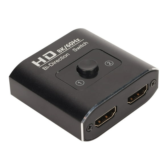 Bi Directional Switcher, Heat Dissipation 8K HD Multimedia Interface Switcher 2 In 1 Out For Computer For Projector