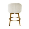 thumbnail image 4 of Better Homes & Gardens Mira Counter Stool 2 Pack, Cream and Light Honey, 4 of 6