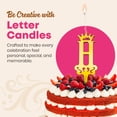 thumbnail image 5 of Gold Glitter Letter H - Luxury Cake Topper Candle for Birthdays, Weddings & Anniversaries - Reusable Food Safe Acrylic, Shiny Mirror Finish - Happy Birthday Cake Topper Décor, 5 of 7