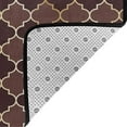 thumbnail image 4 of Area Rugs For Living Room Decor - Brown Gold Grid Soft Anti Slip Throw Washable Rugs 5x7 For Bedroom, Indoor Carpet For Bedroom Living Room 80x58In, 4 of 7