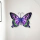 thumbnail image 2 of Escultura de pared de mariposas, adorno colgante de mariposas, decoración artística de pared de mariposa de Metal para exteriores, jardín, ventana de, 2 of 7