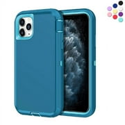 Entronix Heavy Duty Case Designed for iPhone 11 Pro, Shockproof Triple Layer Rugged Case, Teal