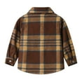 thumbnail image 5 of MKOSPLRT Boys' and Toddler Long Sleeve Plaid Button Up Shirt Casual Classic Collared T Shirts Fall Cardigan with Pocket 12M-9Y, 5 of 10