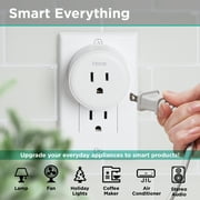 iHome Smart Plug 10A, Works with Alexa & Google Home, App Control, Single Pack, White
