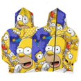 thumbnail image 4 of Simpsons Full Zip Hoodies Hooded Long Sleeve Jacket Lightweight Sweatshirt Warm Winter Coats XL, 4 of 6
