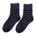 thumbnail image 2 of Calcetines de invierno Minnieouse 5 pares para hombre media pantorrilla Rayas azul marino, 2 of 6