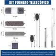 thumbnail image 2 of Plumero Limpieza de 6 Packs, Plumero Telarañas Extensible con Palo de Ajuste, Plumero Retráctil Lavable de Microfibra, Sacudidor para Limpieza Polvo Techos/Abanicos/Ventanas/Muebles/Paredes, 2 of 4