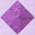 thumbnail image 1 of Ahgly Tapis d'Intérieur Lavable en Machine Carré Transitionnel Fleur Rose, 7 Pieds Carré, 1 of 7