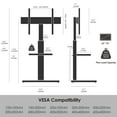 thumbnail image 5 of FITUEYES Iron Base Universal Floor TV Stands for 32-70 Inch TVs With Swivel and Tilt Function,Black, 5 of 5