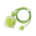 thumbnail image 4 of lionlar Chargers Cable Protective Cover ,Cute Fast Charger Protector, 3D Protective Case Love Green, 4 of 9