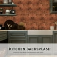 thumbnail image 6 of 10-Pack Peel and Stick Backsplash Tiles, 12" x 12" Faux Spanish Handmade Tile Square Backsplash for Kitchen, Bathroom, Wall Tile, 6 of 7