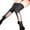 Black, variant on Fauean Tights for Women High Glossy Elastic Nylon Sheer Patchwork Bowknot Stockings Black