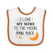Inktastic I Love My Mimi to the Moon and Back Boys or Girls Baby Bib