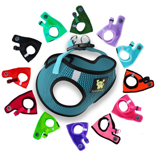 Arnés para perro EcoBark reflectante, acolchado y de malla, sin tirones