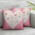 thumbnail image 3 of QZHH  Pink Love Valentines Day Pillow Covers Love Heart Valentines Day Throw Pillows Decorative Cushion Cases Valentine Decorations, 3 of 5