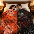 thumbnail image 6 of AZXY Halloween Blanket Spider Web Print Soft Halloween Blankets and Throws 39×51 Inches, Standard Throw Halloween Decor, Halloween Decorations for Bedroom Home Living Room Layout, 6 of 9