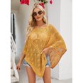 thumbnail image 1 of Suéter de punto fino para mujer, blusa de punto con huecos, chal de punto, primavera 2023, 1 of 4
