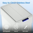 thumbnail image 3 of Arlopu 13.2 Gallon Automatic Trash Can Touchless Motion Sensor Trash Bin Smart Garbage Can W/ Wings Open Lid, 3 of 9