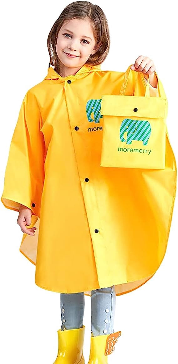 Biguy Kids Rain Poncho Cartoon Raincoat Jacket Cute Rain Coat Toddler