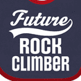 thumbnail image 4 of Inktastic Future Rock Climber Childs Climbing Boys or Girls Baby Bib, 4 of 4