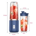 thumbnail image 2 of Mini batidora Aoresac 40W Doble taza recargable USB Azul, 2 of 8