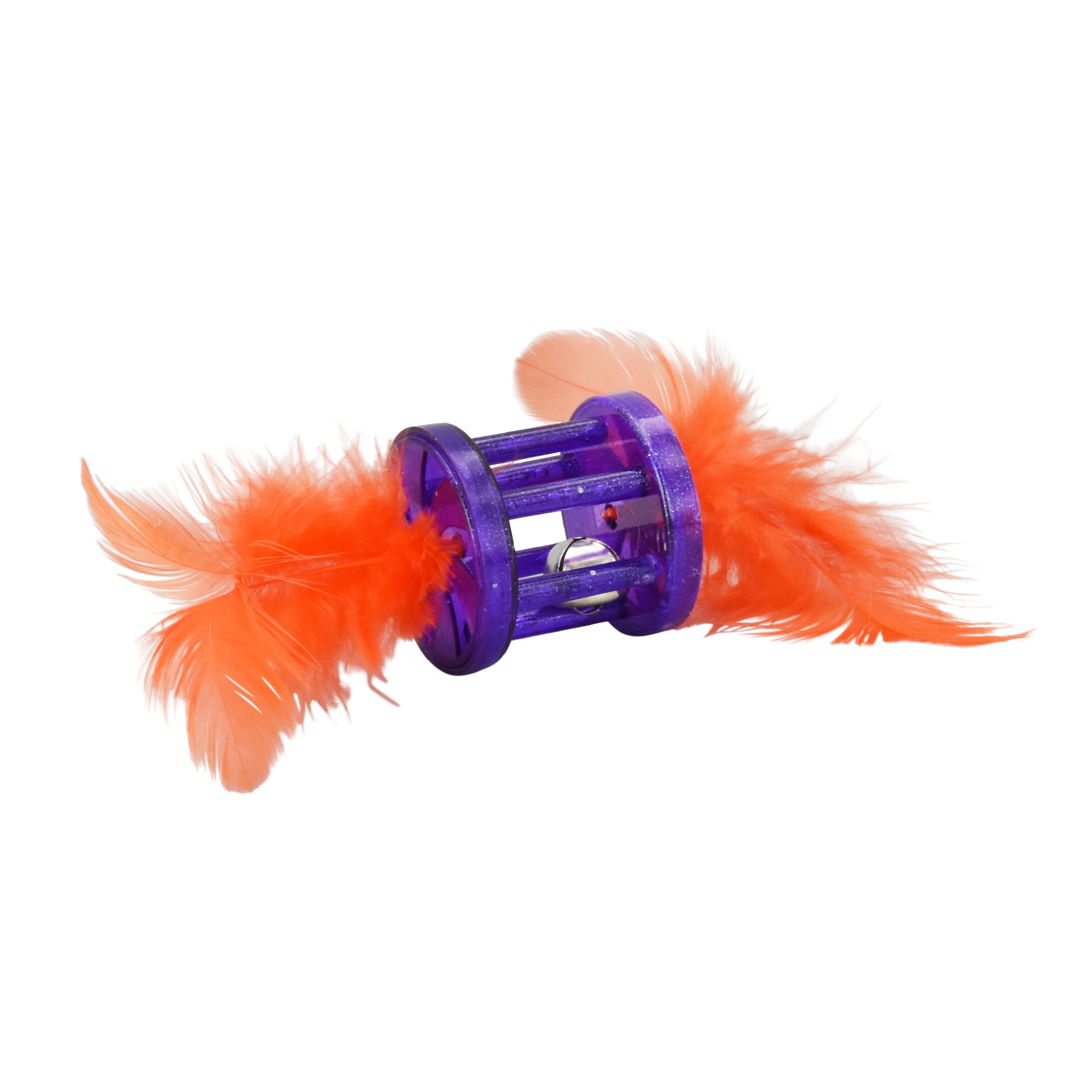Vibrant Life Feather Rattle Cat Toy, Purple