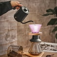 thumbnail image 6 of kkbbma under $5 Glass Coffee Filter, Colorful Glass Coffee Filter, Hand Drip Coffee Maker Reusable Filter Mug, Portable Glass Coffee Brewer with Removable Wooden Base, Pour Over Coffee Maker, 6 of 6