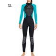 thumbnail image 3 of QualitChoice Combinaison de Plongée Haute Efficacité à Manches Longues Maillots de Bain Respectueux de la Peau Classique Col Rond Trois Couches Combinaison de Plongée Structure Composite Femmes Vert XL, 3 of 6