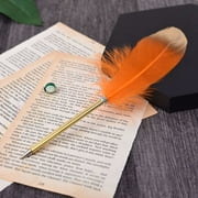 Feather Ballpoint Pen Signing Writing Pen Neutral Gel Pen Roller Ball Pen Writing Stationery Wedding Signing Pen Office Supplies Party Favors 05