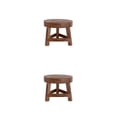 thumbnail image 3 of Scienceny Taburetes bajos de maciza, silla con soporte para plantas de forma redonda, de té, cambio de zapatos, taburete, decoración del hogar, Como se muestra 2Conjunto, 3 of 6
