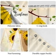 thumbnail image 2 of Sunflower Shower Curtain, Farmhouse Yellow Floral Bee Waterproof Fabric Bath Curtain，72x72inch, 2 of 6