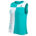 thumbnail image 2 of Women's Fanatics Aqua/White Miami Dolphins Script Color Block Tank Top, 2 of 3