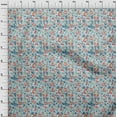 thumbnail image 4 of oneOone Silk Tabby Light Blue2 Fabric Floral Sewing Material Print Fabric By The Yard 42 Inch Wide, 4 of 5