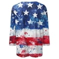 thumbnail image 5 of MuXiKeJi Clothes 250th Anniversary USA Shirt Women America 250 Shirt 3/4 Sleeve Patriotic Flag Eagle Print Tops 1776-2026 Tshirt Gifts, 5 of 5