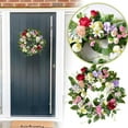 thumbnail image 3 of Spring Wreath for Front Door 15 Inch Artificial Summer Wreath with Wildflowers, Farmhouse Wall Decor for Home Indoor Outdoor Easter Holiday Party and Springtime Seasonal Decorations, 3 of 6