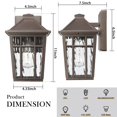 thumbnail image 3 of Candelabro exterior Darkaway, impermeable, de aluminio, para porche, 3 of 8