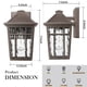 thumbnail image 3 of Candelabro exterior Darkaway, impermeable, de aluminio, para porche, 3 of 8