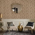 thumbnail image 2 of Dundee Deco Peel and Stick Self Adhesive Wallpaper - Abstract Wooden Beige, Brown Circles, Shapes , 18 ft x 18 in, 2 of 3