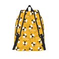 thumbnail image 2 of Lsque Cute Bee Butterfly Yelllow Pattern Canvas Daypack, Durable Backpack, High-quality Versatile Backpack,Vintage Compact Backpack-Medium, 2 of 6