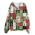 thumbnail image 6 of zaveiop Ugly Christmas Hoodies Women Xmas Tops Zip up Hooded Sweater Funny Christmas Vacation Sweatshirt Graphic Hoodies Cardigan (Z-Green, M), 6 of 7