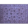 thumbnail image 1 of Ahgly Company Machine Washable Indoor Rectangle Oriental Blue Industrial Area Rugs, 6' x 9', 1 of 4